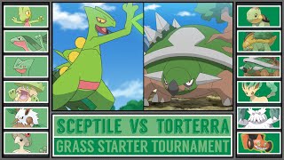 SCEPTILE vs TORTERRA  Grass Starter Pokémon Tournament Battle 5 [upl. by Silra437]