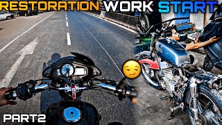 Yamaha Rx100 Restoration part 2 viral rx100 [upl. by Furiya]