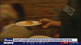 Maryland minimum wage increases to 15 [upl. by Cirri]