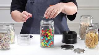 Electric Mason Jar Vacuum Sealer Kit [upl. by Franky]