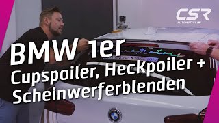 Frontspoiler Heckspoiler und Scheinwerferblenden für BMW 1er F20  F21 [upl. by Bloxberg]