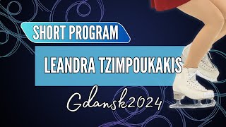 Leandra TZIMPOUKAKIS SUI  Junior Women Short Program  Gdansk 2024 [upl. by Antonius]