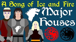 A Song of Ice and Fire Major Houses of Westeros  House Targaryen  House Stark [upl. by Rysler70]