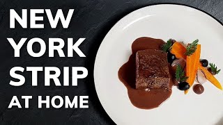 Fine dining STEAK RECIPE  Red Wine Sauce amp Dates Puree [upl. by Randall]