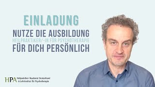 Einladung Nutze die Ausbildung Heilpraktikerin für Psychotherapie für Dich persönlich [upl. by Oznole580]