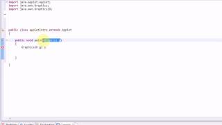 Learning Java Part 11 Introduction to AppletsGraphics [upl. by Lihas809]