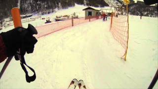 Beginner Skiing in Saas Fee [upl. by Semadar]