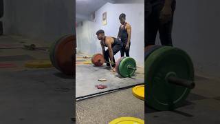 150kg ￼ dead lift fail 😡  Mini Vlog  shorts minivlog shortsfeed [upl. by Ethelin]