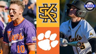 Kennesaw State vs 10 Clemson Crazy Games  2024 College Baseball Highlights [upl. by Nylrad]