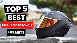 Top 5 Best Smart Motorcycle Helmets 2024 [upl. by Nohsar]