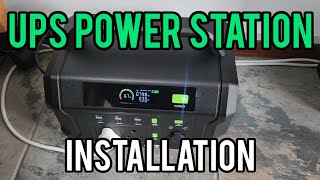 Battery Powered TV and Internet  GIZZU 1kWh UPS Power Station Install [upl. by Cosma959]