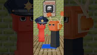 Help Police Raddy find the Oran impostor 😱 shorts sprunki minecraft [upl. by Odnavres]