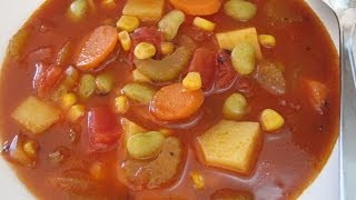 VEGETABLE SOUP  How to make simple Basic VEGETABLE SOUP Recipe [upl. by Cavan]