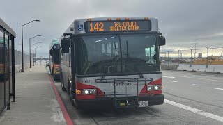 SamTrans 2957 on Route 142 FULL ROUTE [upl. by Vasileior]