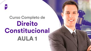 Curso Completo de Direito Constitucional Aula 1  Prof João Trindade [upl. by Ecnadnak]