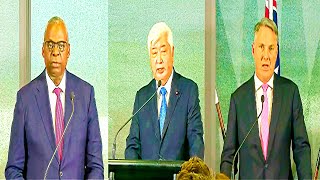 Defense Secretary Lloyd Austin BREAKS SILENCE After US Australia Japan Defense Meeting [upl. by Suillenroc975]