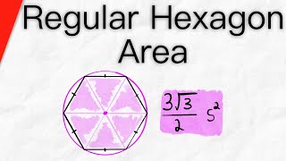 Area of Regular Hexagon and where it comes from  Geometry [upl. by Lorne723]