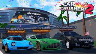 🔴3 NEW Limited Cars that you can get for FREE In Car Crushers 2 LIVE🔴 [upl. by Nibot]