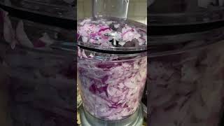 Do you know the easiest way to cut onions for big crowds food processor slicing blades kitchenaid [upl. by Maurise]