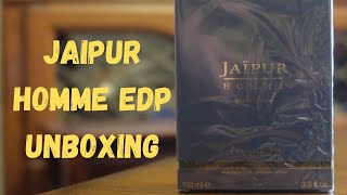 Jaipur Homme EDP Unboxing amp first impressions [upl. by Aelsel168]