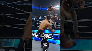 Andrade with a huge dive over LA Knight [upl. by Costanza]