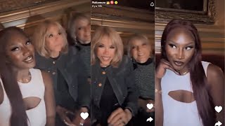 VIDEO Aya Nakamura affiche une complicité surprenante avec Brigitte Macron [upl. by Gawlas]