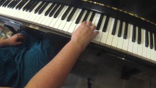 D harmonic minor scale  2 octaves on piano  right hand  SLOW [upl. by Ynttirb]