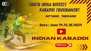 Knockout Match 🔥 SRM Vs RGS ￼Manapparai  Full Match HD  Biggest Kabaddi Tournament  Kattakudi [upl. by Adna295]