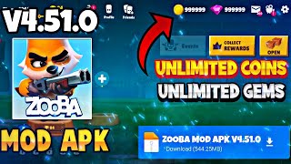 Zooba Hack Mod Apk Unlimited Coins Gems Unlock All Characters Download Mod Menu Latest V4510 2024 [upl. by Radborne]