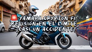 🚨Yamaha Crypton Fi Revisión en el Límite ¡Casi un Accidente [upl. by Alleciram]