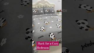 Easy Bed Cover Sheet Hack for a Cozy Bedroom mattresscoversheet bedcovers cozybedroom [upl. by Eanyl]