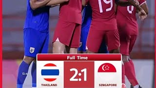 🔴 THAILAND U19 2VS SINGAPORE U19 1 [upl. by Alyose767]