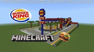 tour por el burger king en Minecraft 🍔 [upl. by Tice]