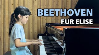 Beethoven quotFur Elisequot played by Emilie 8yearsold [upl. by Sandi]