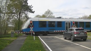 Spoorwegovergang Quendorf D  Railroad crossing  Bahnübergang [upl. by Canty]