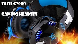 EACH G2000 Gaming Headset Review [upl. by Yna]