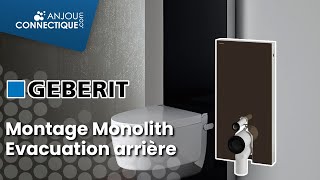 Montage monolith GEBERIT avec évacuation arriere horizontale [upl. by Hamo503]