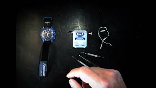 Omega X Swatch Neptune MoonSwatch strap replacement [upl. by Tepper288]