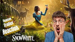 DISNEYS SNOW WHITE Teaser Trailer Reaction  D23 2024  Rachel Zegler  Gal Gadot Movie [upl. by Annanhoj]