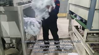 DMFS600AFS2504 Polyester fabric waste recycling linetextile waste opening and cleaning machine [upl. by Choong]