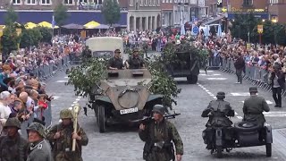 Libération de la ville de Nivelles par les troupes américaines Belgique  WWII [upl. by Marlane125]