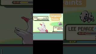 Doomed  Zangoose Faints The Shocking Truth Behind Its Weakness pokemon gaming battle gen3 [upl. by Ayikan755]