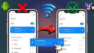 How To Fix WIFI Connected To Device But Cant Provide Internet [upl. by Leoj864]