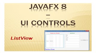 JavaFX 8 Tutorial  ListView  17 [upl. by Tipton]