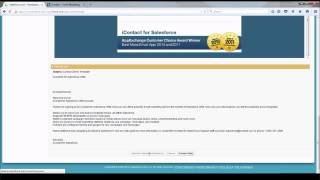 iContact  iContact for Salesforce Webinar [upl. by Strohl]