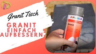 Granit Tischplatte wieder aufbereiten Ganz einfach [upl. by Bose804]