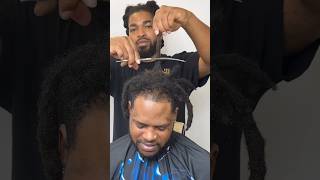 Cutting Dreadlock Wicks Off ‼️🫣💈wicks dreadlocks [upl. by Howard228]