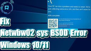 How to Fix Netwbw02 sys BSOD Error on Windows 10 11 [upl. by Oicnerual]