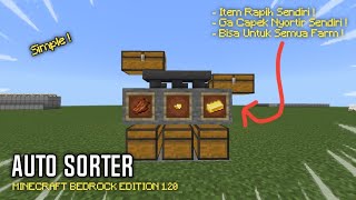 CARA MEMBUAT AUTO SORTER   MCPE 120 [upl. by Oretos193]