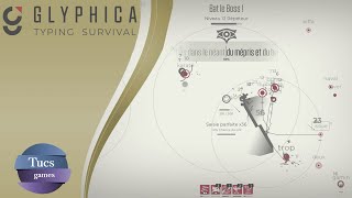 Glyphica Typing Survival  Découverte  Gameplay FR No commentary [upl. by Sirama]